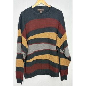 Liberty Sweaters Cosby Style Sweater Mens Multicolor Knitted Crewneck XL Vintage